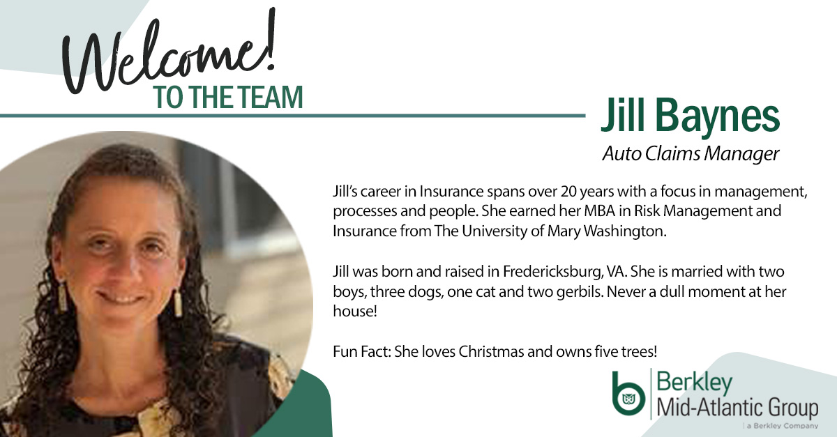 WRBMAG's tweet photo. #BMAG is excited to announce the newest addition to our management team, Jill Baynes! She joins us as an Auto Claims Manager.

We're so happy to have you here! 👏

#hiring #peoplefirst https://t.co/tMQvXcBTKE