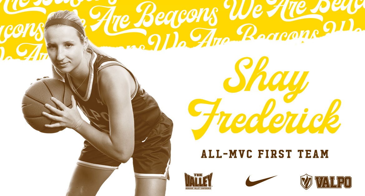 🏀 Valpo’s first two-time First Team All-Conference honoree since 2006
🏀 Leads the MVC in assists
🏀 Leads <a href="/ValpoWBB/">Valpo Women’s Basketball</a> in scoring

Congratulations Shay Frederick (<a href="/shayfrederick_5/">Shay Frederick</a>), a First Team All-MVC honoree!

#GoValpo #RingTheBell #WeAreBeacons

📝 ⬇️

bit.ly/3HWPO4f