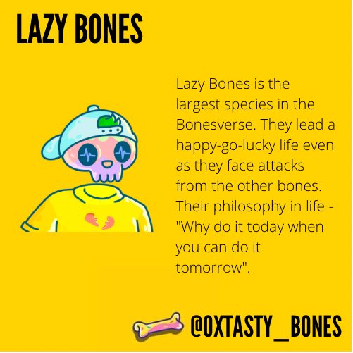 0xTasty_Bones's tweet photo. Hey fam, hereโs the 5 groups that will roam Bonesverse!!
.
#0x #yellowfam #YellowArmy #tastybones #0xtastybones #NFTcollections #NFTcollectible #yellowbones https://t.co/lu0O6KKVwE