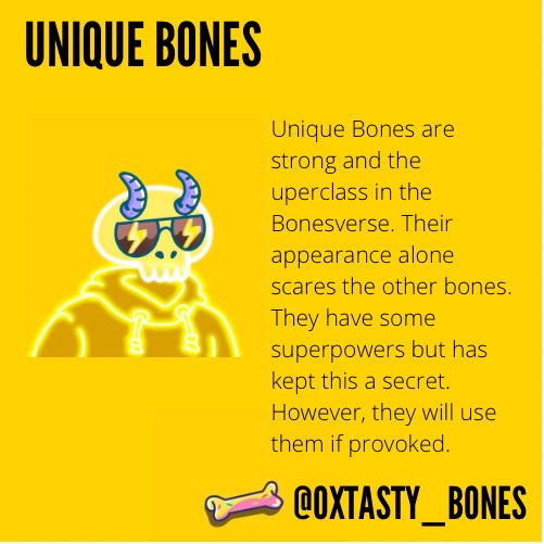 0xTasty_Bones's tweet photo. Hey fam, hereโs the 5 groups that will roam Bonesverse!!
.
#0x #yellowfam #YellowArmy #tastybones #0xtastybones #NFTcollections #NFTcollectible #yellowbones https://t.co/lu0O6KKVwE