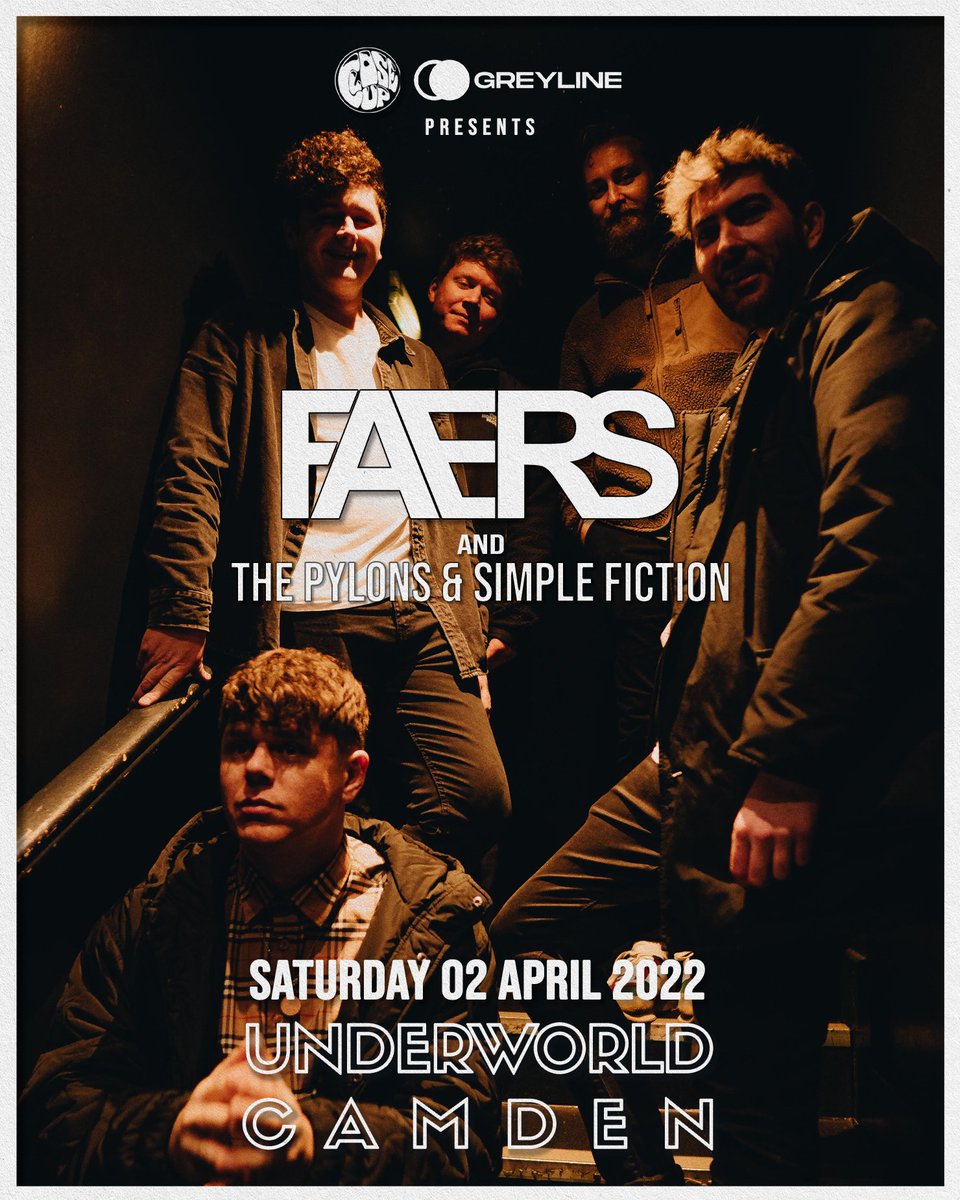 SHOW :: LDN indie outfit <a href="/FaersMusic/">FAERS</a> have a habit of selling out hometown shows in the capital, they hit notorious Camden venue <a href="/TheUnderworld/">The Underworld</a> this April! (2/4)

Joined by <a href="/PylonsBand/">The Pylons</a> &amp; <a href="/SimpleFictionUK/">Simple Fiction</a>, it's a jam packed indie lineup. Tickets on sale now via <a href="/dicefm/">DICE</a>. 🖤