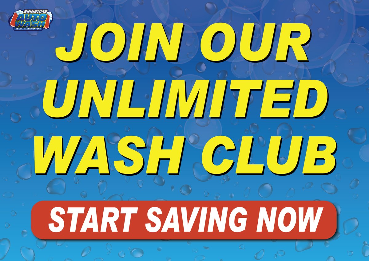 shinetimewash's tweet photo. With warmer temperatures right around the corner, what a better time to start SAVING NOW!🤑 Join our unlimited wash club and give your vehicle the love it deserves! With everything going up in price, your vehicle is a important investment! Stop down at one of our 3 locations. https://t.co/kBv4nJxkoC