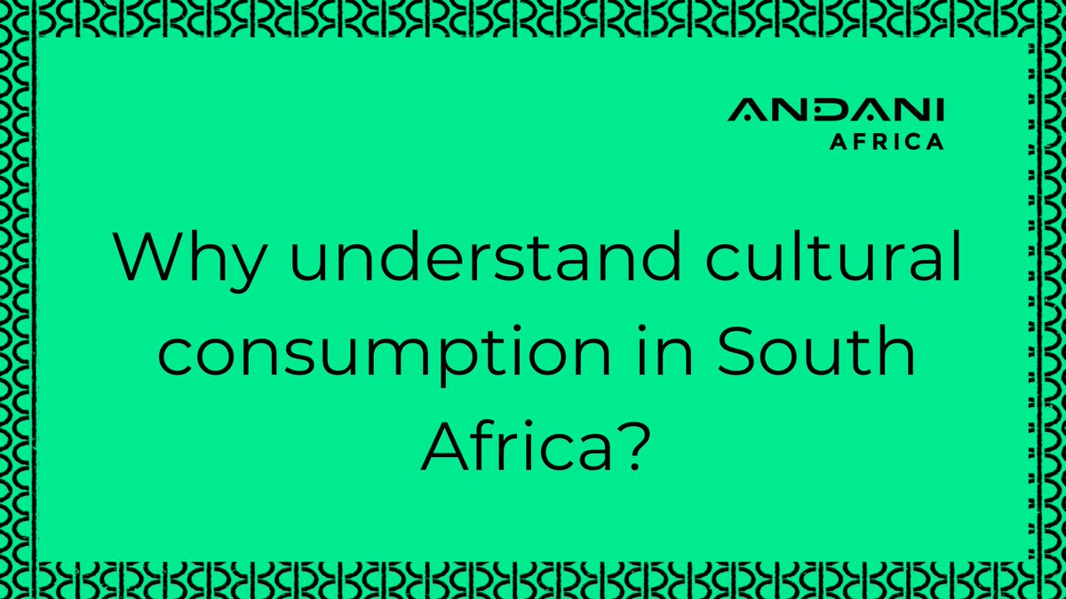 AndaniAfrica's tweet photo. Research can help us understand 1. Access for all peoples across all social strata; 2. what drives demand in the creative economy. @SACulturalObs has done great work to help us learn more! * SACO Cultural Participation and Consumption in SA Report 2021 #whydata #whycreativity https://t.co/FMXi5kLLLV
