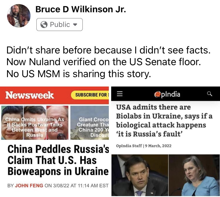 Yesterday’s conspiracy theory is today’s media blackout.
