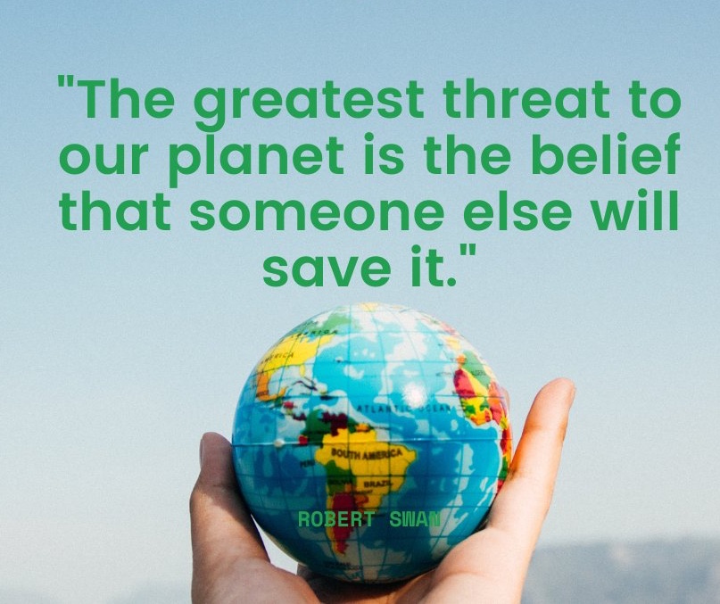 TechCentric_'s tweet photo. "The greatest threat to our planet is the belief that someone else will save it."
No! you are that someone else. It's your responsibility to do something, to clean up your mess, even if its small steps. When you stand, you will inspire others and the chain reaction begins! https://t.co/VCmOv0QyQC