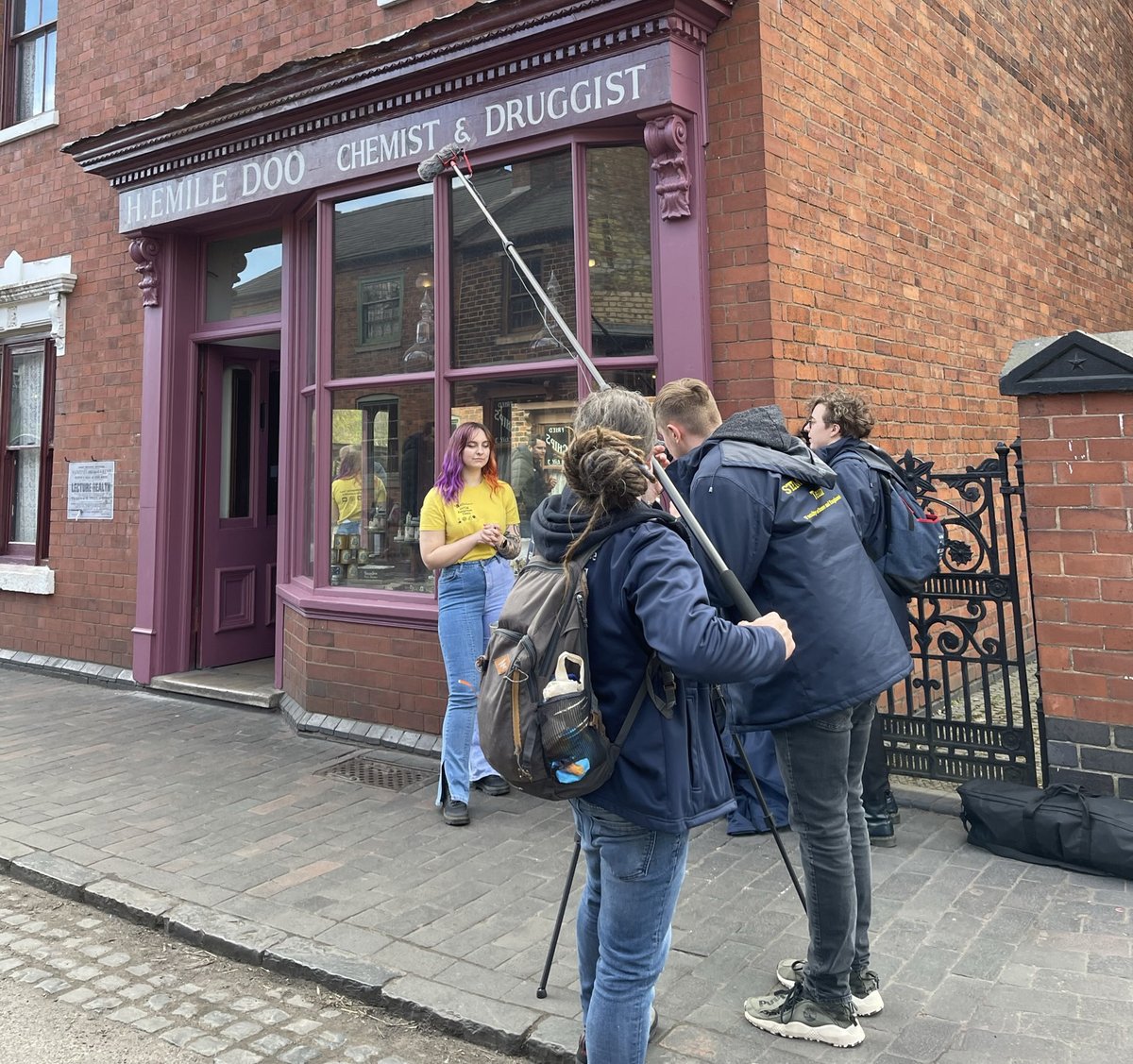 BCLivingMuseum's tweet photo. It's been our pleasure to welcome @STEMResponseWLV from @wlv_uni who have been creating content to mark #NationalScienceWeek - look out for fascinating #BlackCountry stories on their social platforms next week! 
With special thanks to @BCStudiesCentre https://t.co/2tU9fZ8HNQ