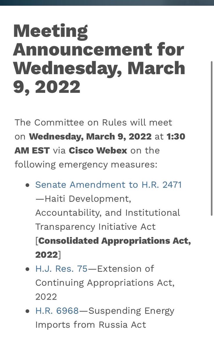 FmrRepMTG's tweet photo. Literally in the DARK OF NIGHT, the Democrat controlled Rules Committee met at 1:30 am - 2:30 am and passed the HORRENDOUS $1.5 TRILLION Omnibus bill.

They did NOT tell anyone or announce this debate on the bill until after midnight!

We woke up to 2,741 pages and we vote today! https://t.co/lUGTjwxBno