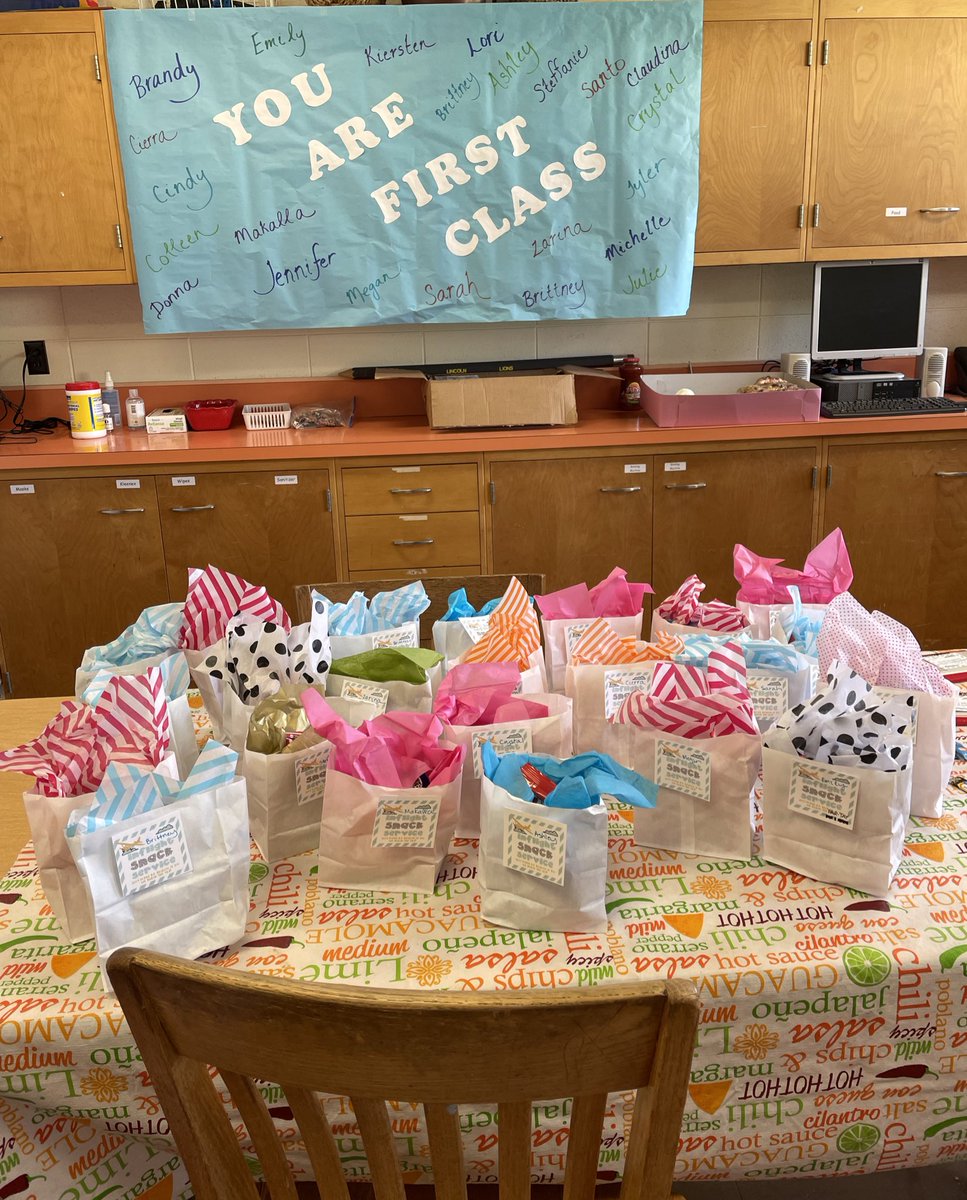 BeccaJonesTeach's tweet photo. Who else is celebrating #classified staff at school this week?  What fun things are you doing? We went with an air plane theme and it has been so fun! #FirstClassStaff https://t.co/mNZIZg8Vqm