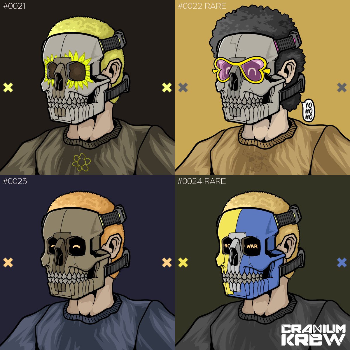 kaistudioph's tweet photo. New drops $NEAR fam! CRANIUM #0021-#0024 with 2 rare cards is now available. ✨
Collect 'em and be a part of Cranium Krew! Roadmap and Discord server? Stay tuned!
Get 'em here: https://t.co/WKGdrq0rM2
@ParasHQ @NEARProtocol @yagagiveaway 
#NearNFT #ParasNFT #NFT #CraniumNFT $NEAR https://t.co/Xl8FRsVcqM
