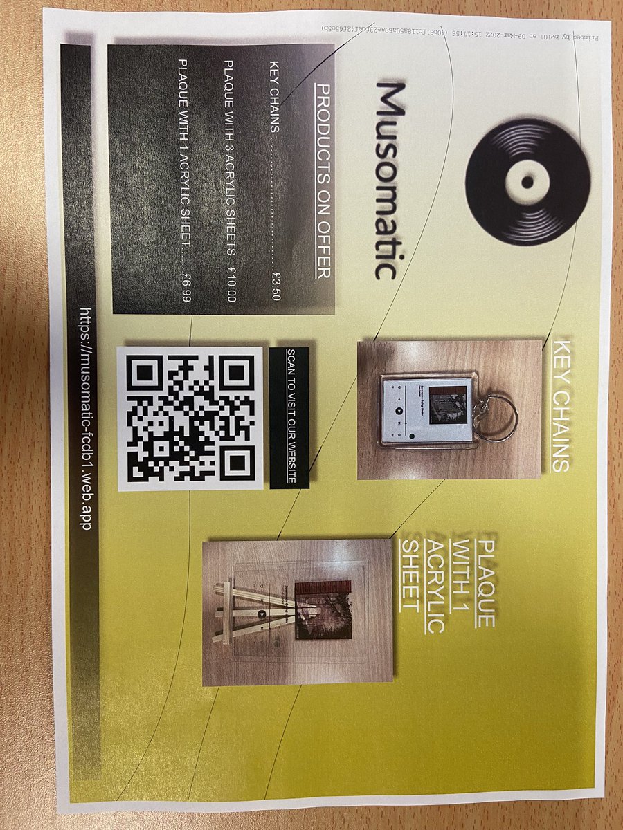 Our posters have now been posted around our school !! take a look 👀 And order through our QR code.