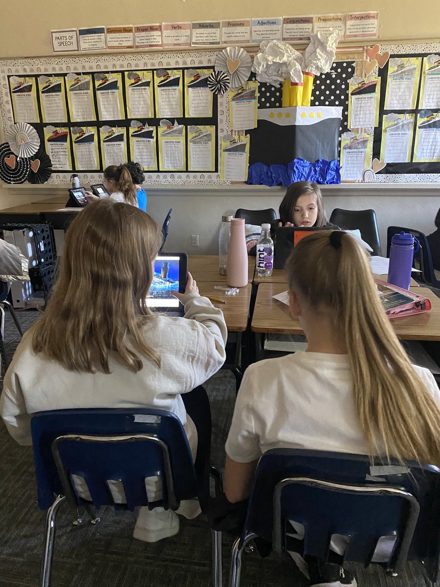 MrsPettit8's tweet photo. Building websites about the Titanic using @AdobeSpark l. Talk about engagement! https://t.co/HW2Ta2m5e2