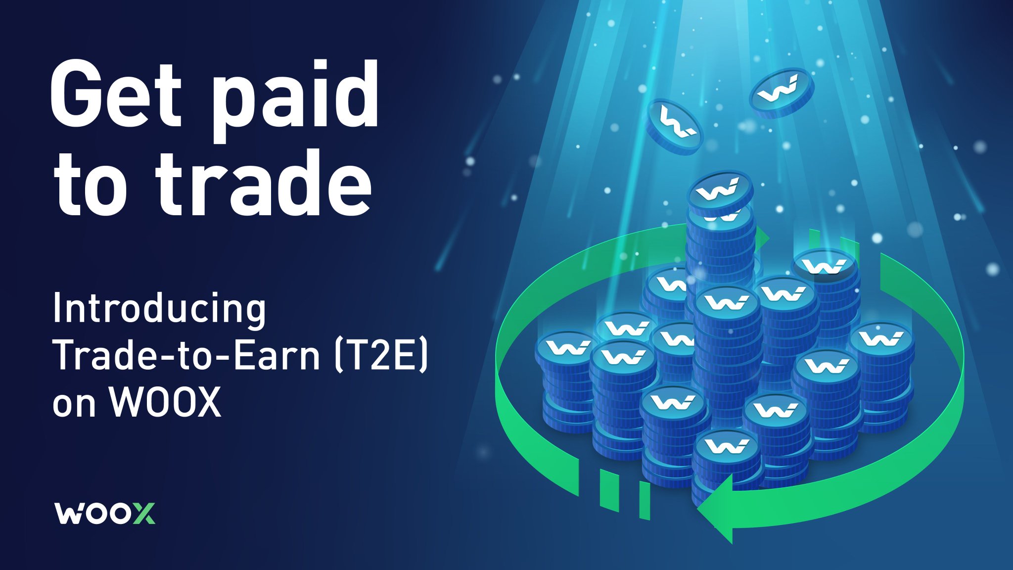 WOO Network on Twitter "Introducing Trade to Earn (T2E) on WOO X where WOO stakers can earn