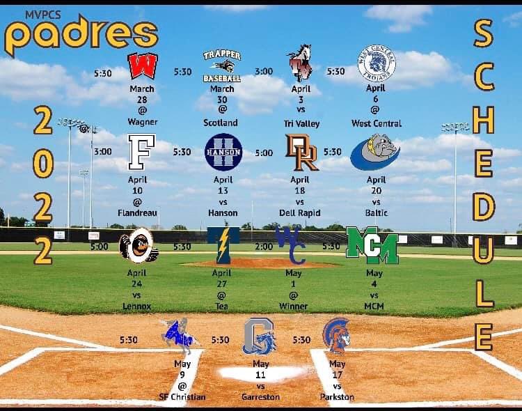 And with that, it’s officially baseball season! 

2022 HS Baseball Schedule