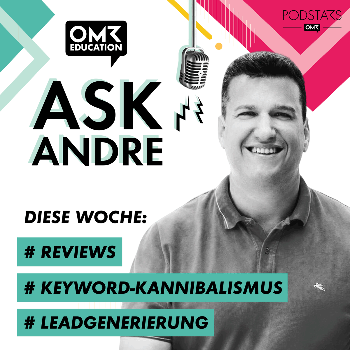 andrealpar's tweet photo. Es gibt eine neue Folge meines #askAndre #podcasts der bei OMR Education herausgegeben wird. 
Es geht um #Reviews im #Marketing, #KeywordKonkurrenz und #Leadgenerierung
https://t.co/3PALtft5Ve https://t.co/vapoNQbvjb