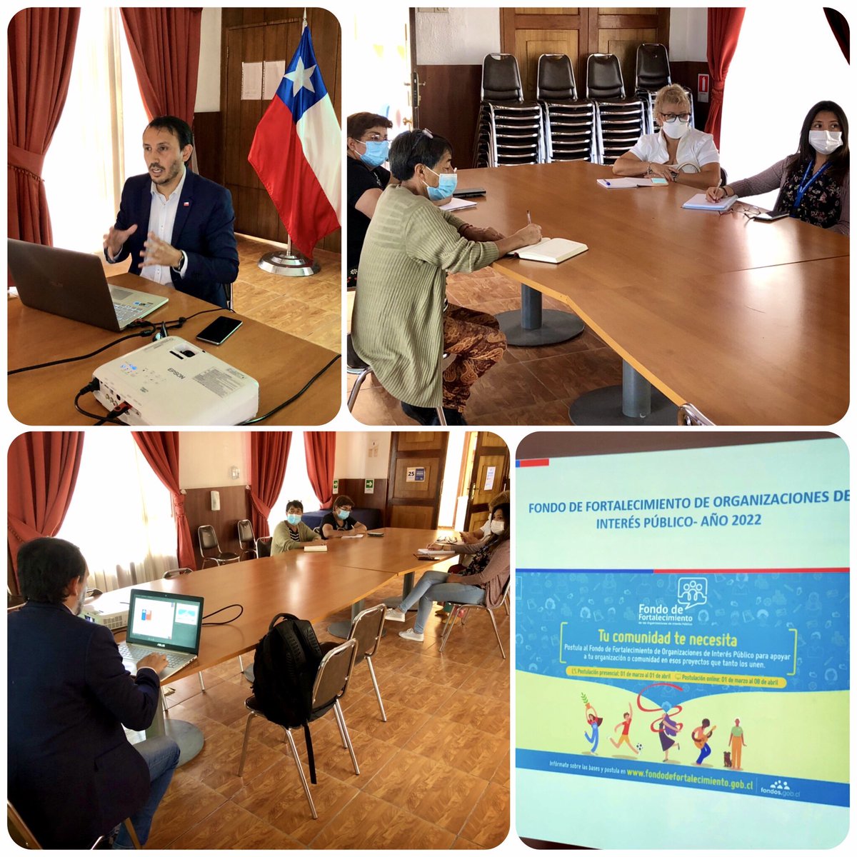 VoceriaAntofa's tweet photo. 🔴¡Nuestros vecinos son el ❤️de nuestro gobierno😊🙌🏼! Nuestro Vocero de Gobierno @VivancoMarco 🎙reunido con representantes de la comunidad de📍#Calama para informar los requerimientos de postulación al Fondo de Fortalecimiento para las Organizaciones de Interés Público. https://t.co/dkluU6NaSN