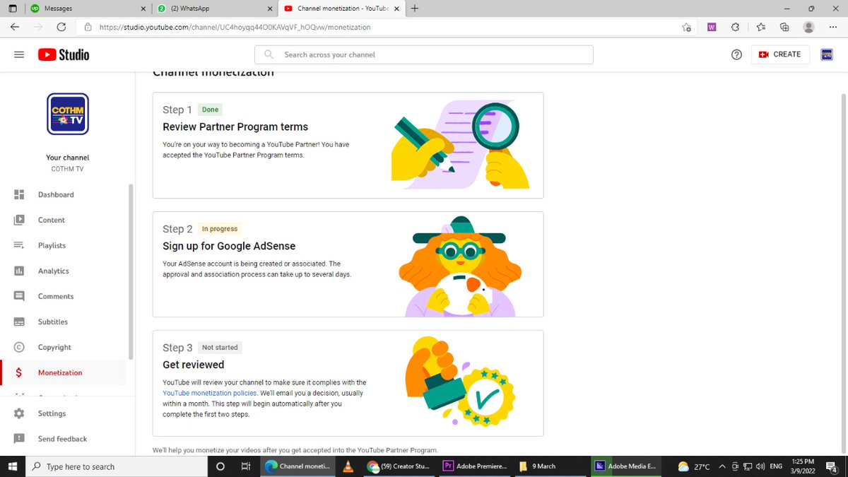 COTHMTV's tweet photo. @TeamYouTube  Dear team YouTube I have already completed 4k watch time and 1k subscribers in last 365 days and my channel is under review for a long time , but monotization is not enable, please guide us.
Channel Link : https://t.co/HM4Qo0Go0p https://t.co/lJsubN4lQP