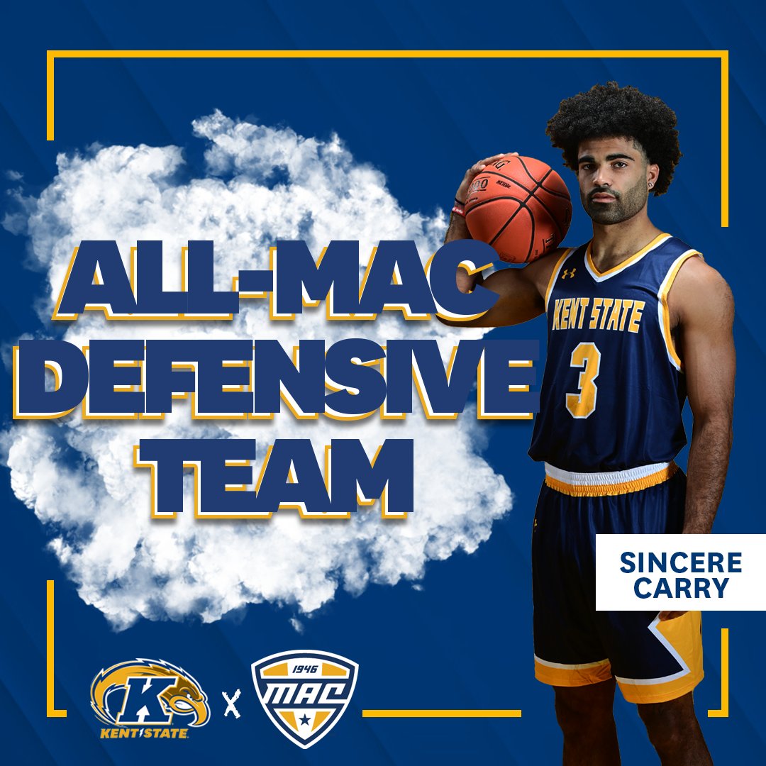 Can't forget about the defense! 🔒

Congrats to Malique Jacobs and Sincere Carry on being named to the <a href="/MACSports/">MACtion</a> All-Defensive Team!

📰 bit.ly/3IYmVWO

#team106 x #KentStMBB