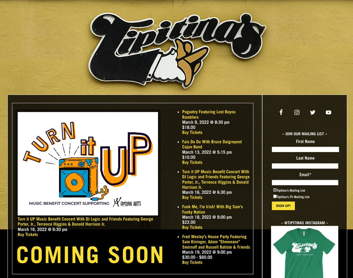 UpturnArts's tweet photo. 📣 ARE YOU READY TO TURN IT UP FOR UPTURN?! 📣

It's been a long time coming and we are so excited for our first-ever music benefit concert raising money to provide #ArtsForAll to New Orleans youth!

🎫 https://t.co/yXudgyfXvW https://t.co/Et0V7xpFMc