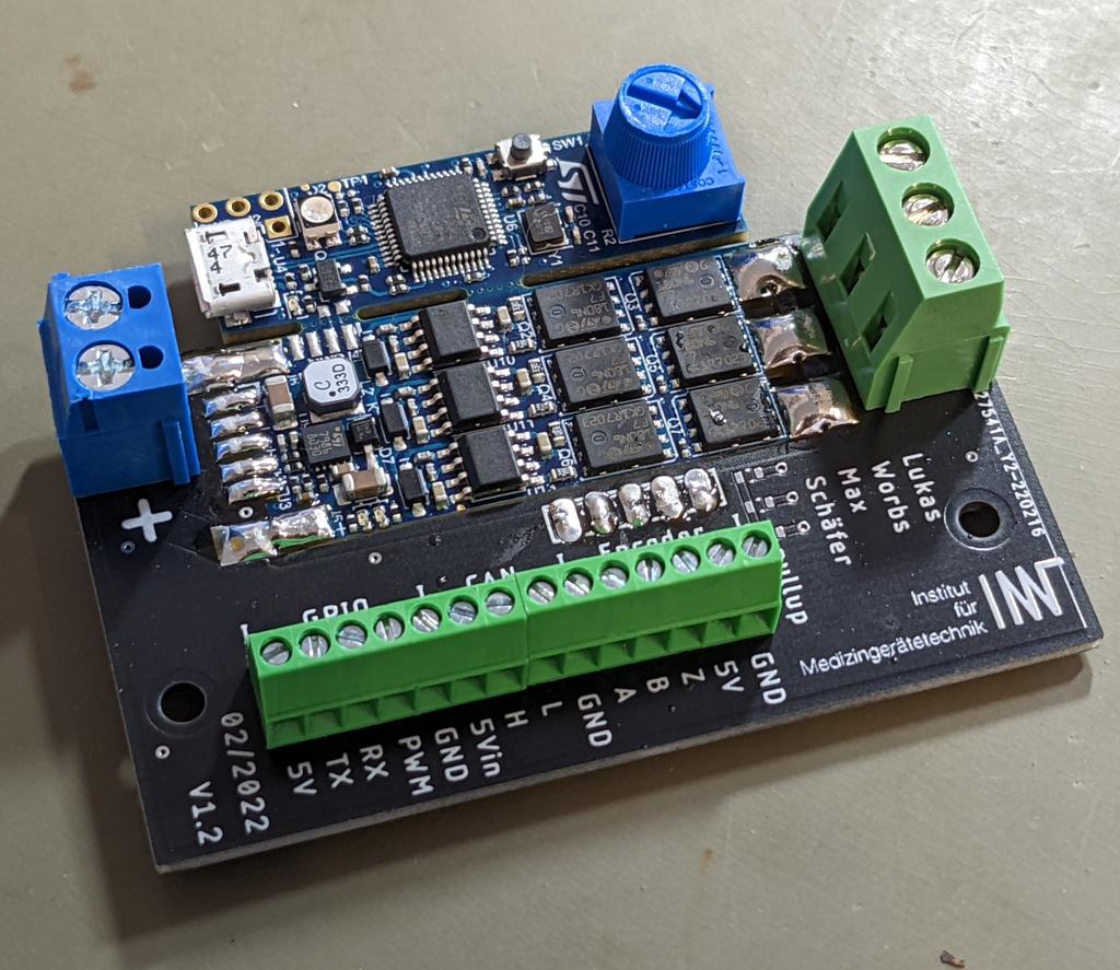 professa_pott's tweet photo. Wir am IMT der @Uni_Stuttgart  können auch prima Elektronik für Medizingeräte. Hier die universelle Adapterplatine für BLDC Driver. https://t.co/fbwjfhNgyU