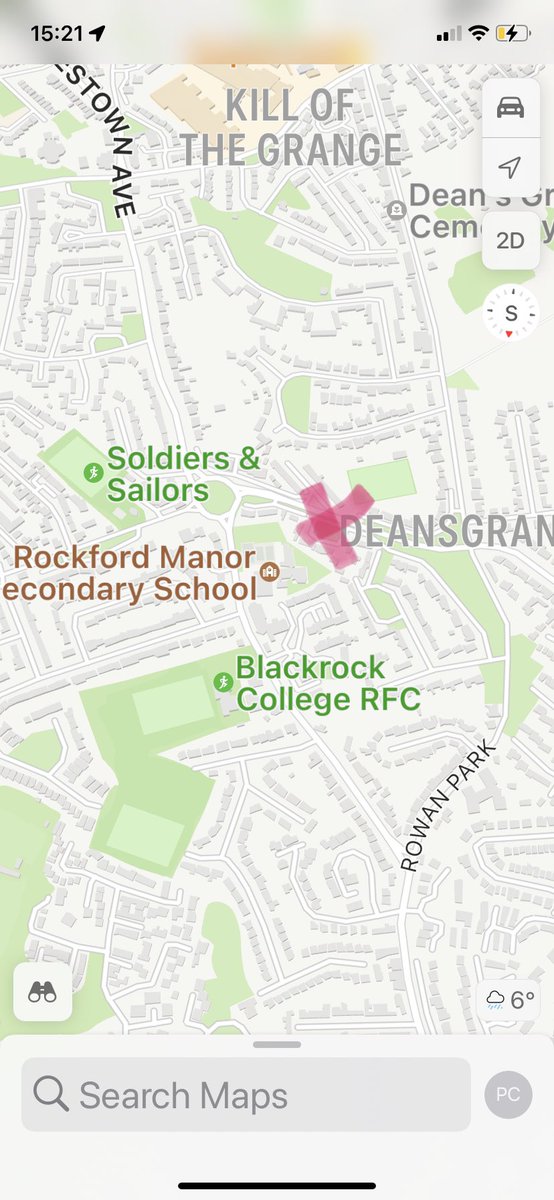 RTENewsPaulC's tweet photo. Seeking help - white SUV smashed into the back of my car at 13:10 today in Deansgrange, south Dublin, and fled the scene. Might anyone have dashcam footage? Maybe, like me, you were on the way to pick up a kid from school at the time? (I’m okay.) Details on map. Pls RT https://t.co/ZMJfQEZK3i