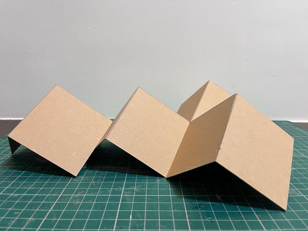 Anahgem_k's tweet photo. Best way to understand a roof form: make study models! https://t.co/DOuuA4FY77