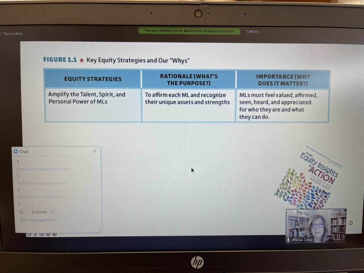 Equity Strategies presentation with @DrMcD12 @MariaGDove @audrey_cohan Helping us recalibrate and develop the curriculum after our 2 years of COVID teaching and learning! #assessequitably #amplifytalent #teachresilience #powerfulrelationships #LITI2022 #ALL4ELLS