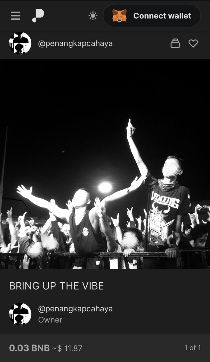 fierzafajri's tweet photo. "EUPHORIA; CONCERT COLLECTION"

BRING UP THE VIBE
“Interaction is part of appreciation.”

1/1eds FP 0.03 #BNB        🚀

https://t.co/DeheA2h8aR

Collectors will get FREE E-zine about my next works, collect now! https://t.co/BiK51aBPZT