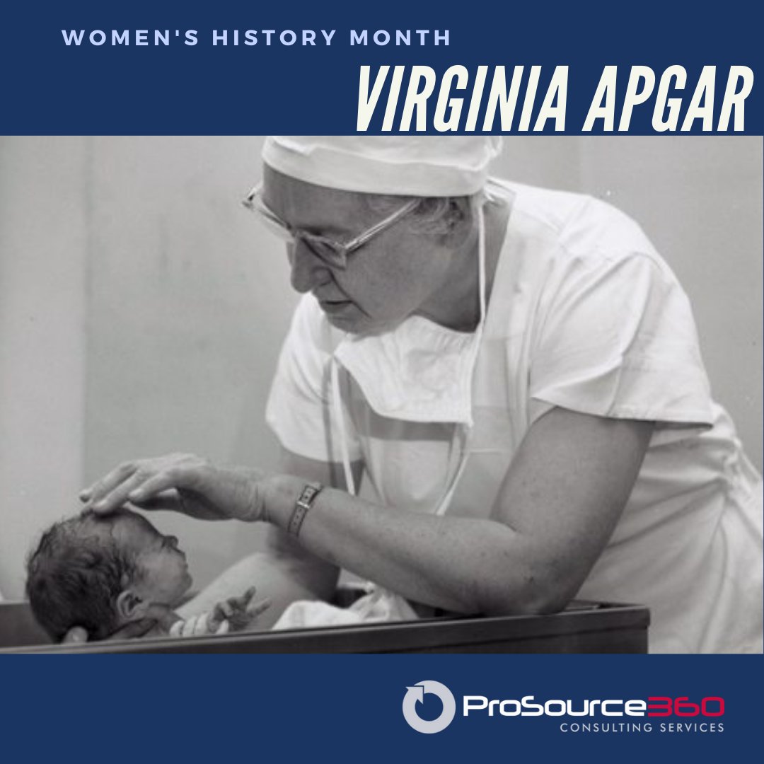 ProSource360's tweet photo. Virginia Apgar (1909 – 1974)
Dr. Virginia Apgar was the first to be named a full professor at Columbia University College of Physicians in 1949. She later went on to make great strides in the field of anesthesiology.
#womenshistorymonth #womenshistory #womeninstem, #prosource360 https://t.co/CycJbQuwCB