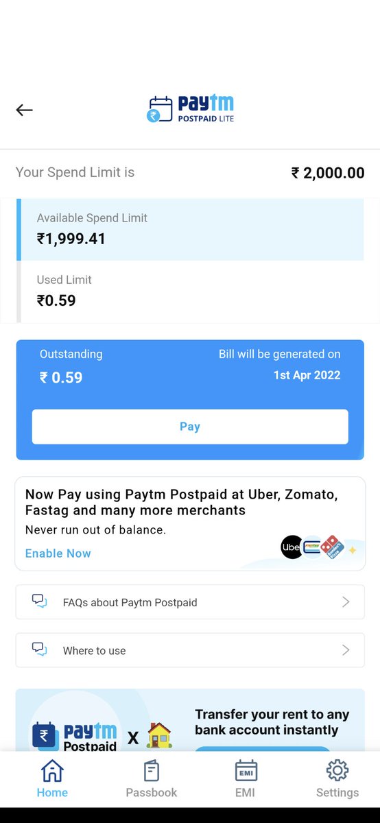 1807Kant's tweet photo. @Paytmcare @Paytm
Your customer care couldn't able to resolve my this issue
My postpaid bill for Feb month is 0.59 Rs when i am trying to pay your app is not allowing to pay less than 1 ₹ and when I am trying to pay 1 ₹ it's saying I can't pay more than the outstanding amount. https://t.co/gl867WXntz