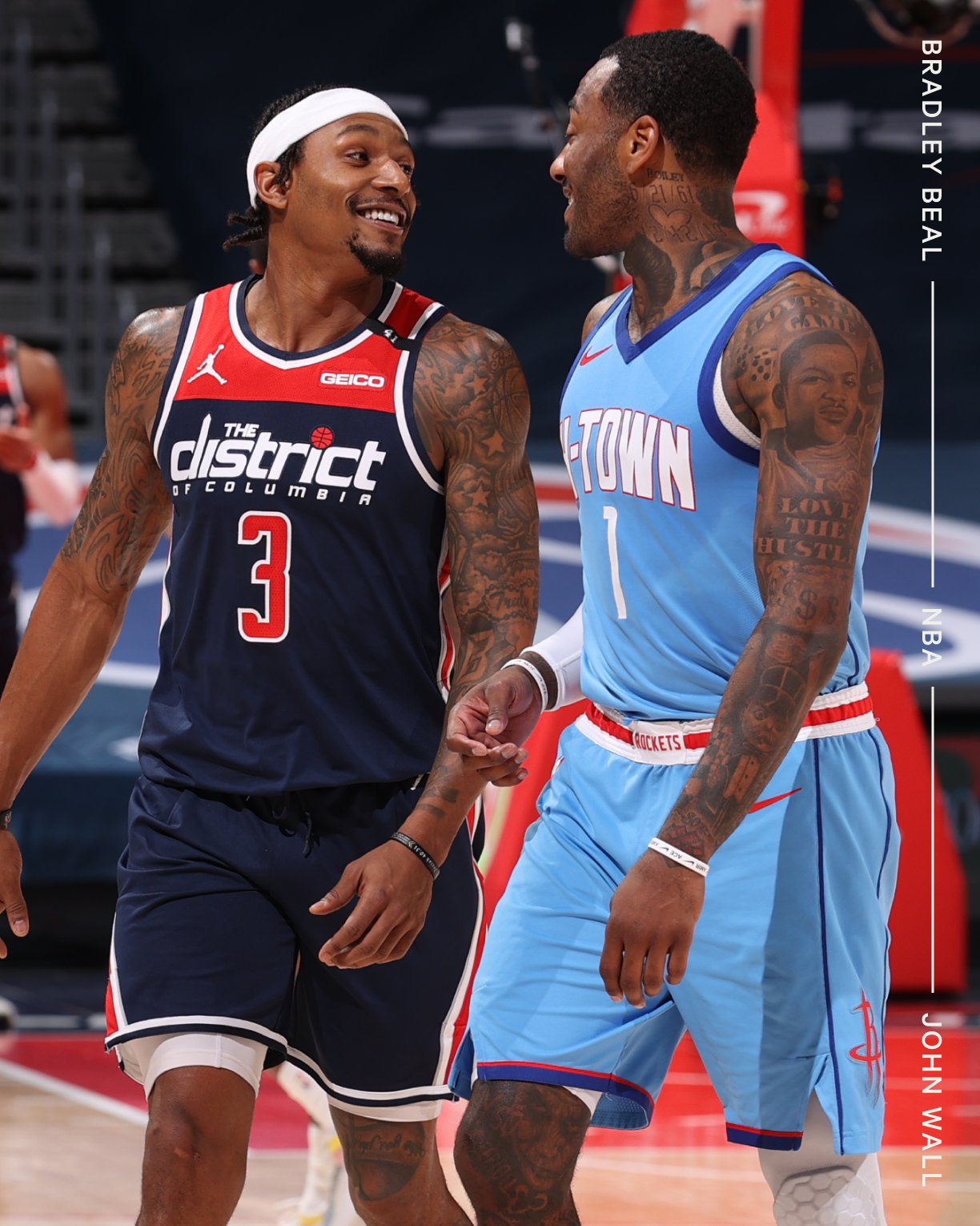 John Wall and Bradley Beal Poster