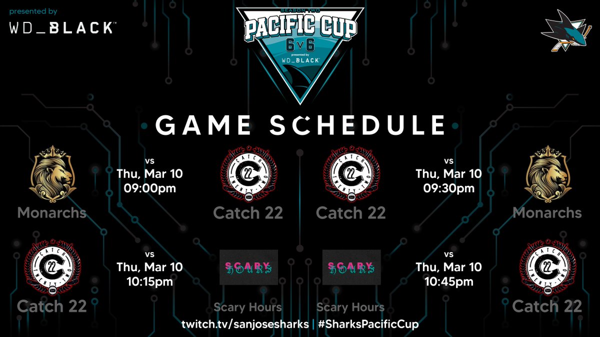 Catch_22HC's tweet photo. We will be playing against @MonarchsNHL and reigning Caps champions @ScaryHours6s. https://t.co/7olhr3GoSH