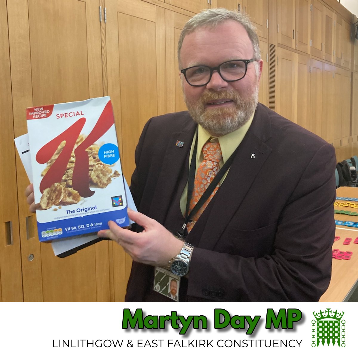 MartynDaySNP's tweet photo. Delighted to attend an event with @KelloggsUKI & @RNIB to hear about new packaging technology NaviLens, that helps people with sight-loss shop more easily & independently. Kellogg’s is adding NaviLens to all its cereal boxes this year.
#sighloss #accessiblepackaging https://t.co/2iS4vAcNdG
