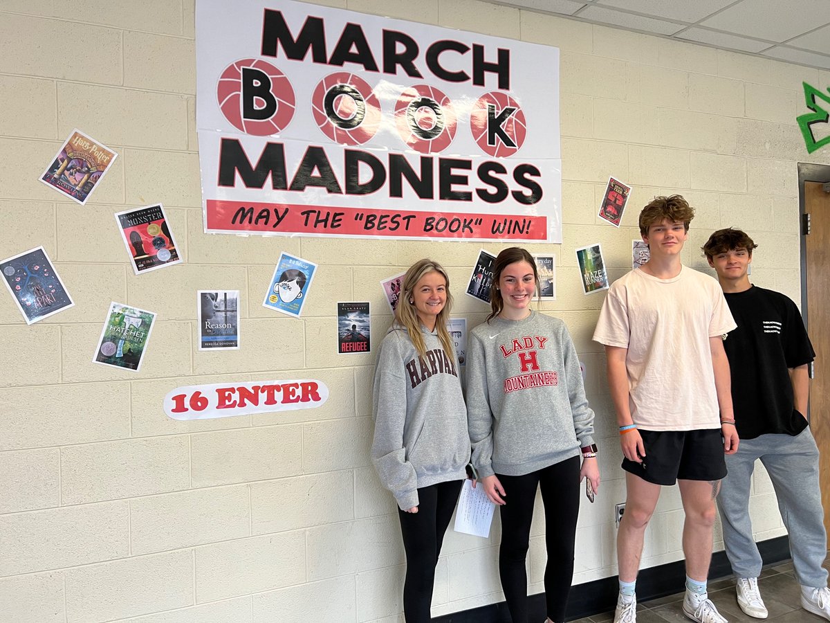 MountaineersMC's tweet image. March Book Madness is buzzing…still time to vote for the Elite 8. The top 3 brackets will win a $10 gift card to the library store! #Marchbookmadness #highschoolreaders