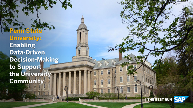 PODonnell_SAP's tweet photo. Penn State University 🎓 is optimizing its financial operations to achieve 25% faster analytics with 10% less reporting costs. How? With SAP #S4HANA, #SAPFiori, and #SAPEnterpiseSupport services working alongside our partner InvenioLSI. 🤝 Read now. https://t.co/EQRvp9XmTV https://t.co/ImmeALXeTU