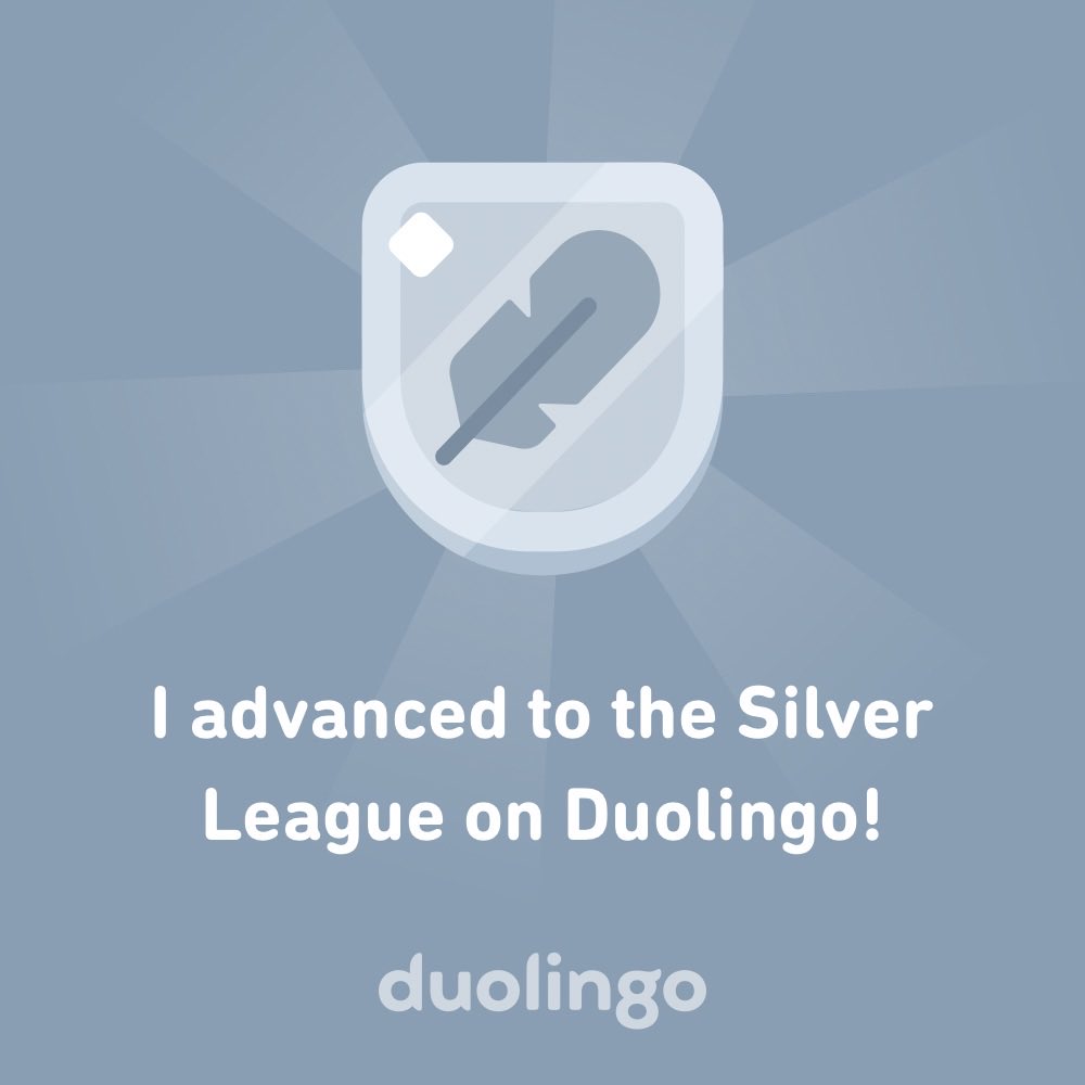 I’m moving up the leaderboard on Duolingo! It’s free, fun, and effective for learning languages. Join me? invite.duolingo.com/BDHTZTB5CWWKSK…