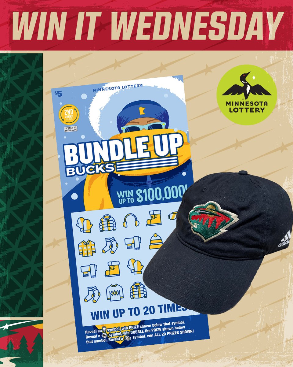 mnwild's tweet photo. Say I’MN to #WinItWednesday.

RT for a chance to win an #mnwild hat, $50 in @mnlottery scratch 🎟 and more!

Rules » https://t.co/DIuNWnu1y2 https://t.co/N54uFH7Cca