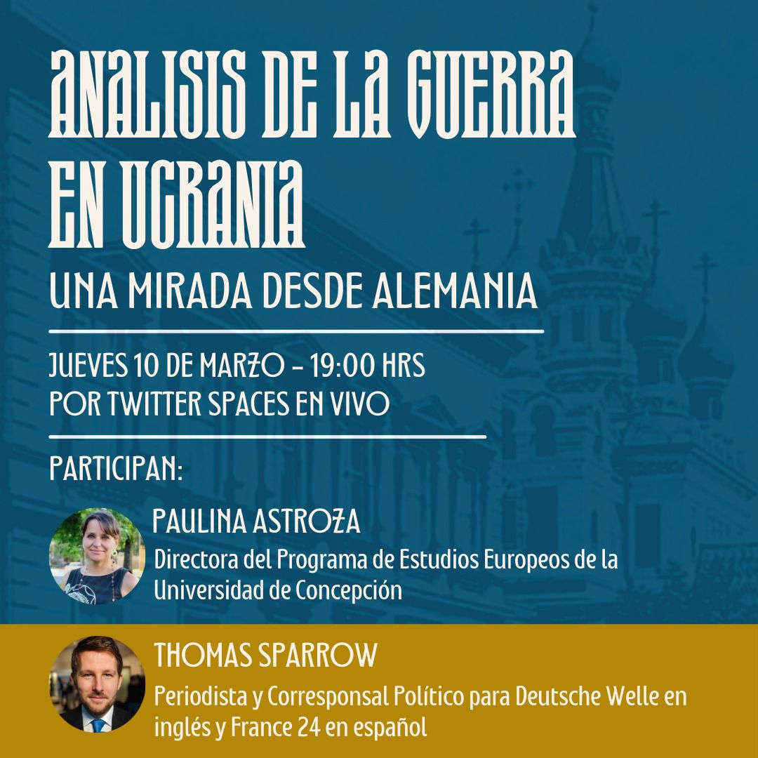 PaulinaAstrozaS's tweet photo. #ATENCION!!!!
Mañana tendré el gusto de conversar con el periodista y corresponsal de @dw_espanol y @France24_es @Thomas_Sparrow #SpacesEnVivo @peeudec 
19:00 hrs CHILE
23:00 hrs ALEMANIA https://t.co/mRAXB1wE9R