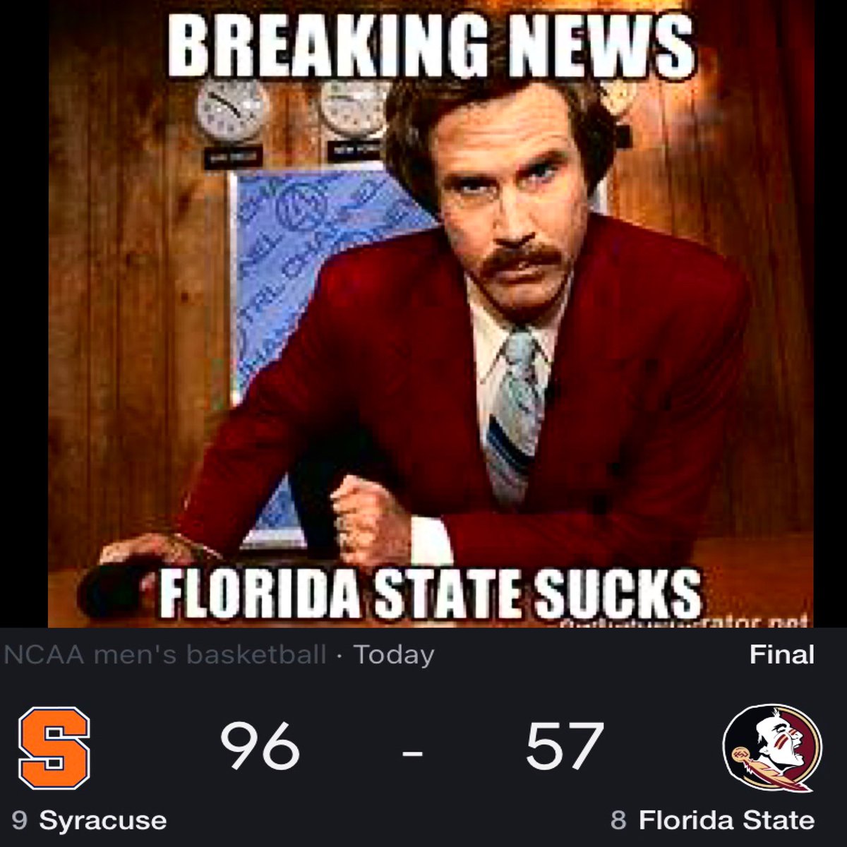 WMGarbageman's tweet photo. #305Update at 3:05
FSU 💩 💩💩🤣 https://t.co/Gsj0wjWGBb