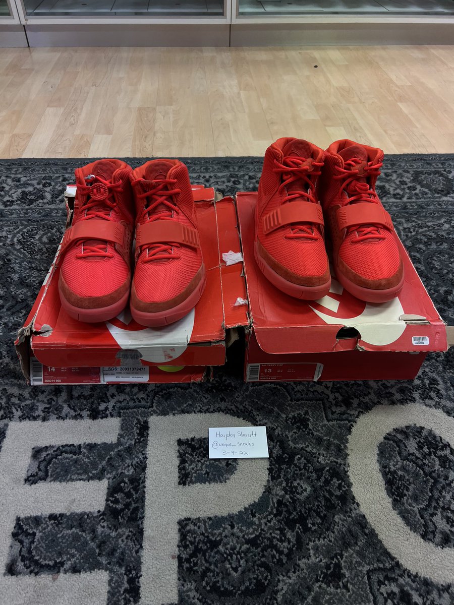 unique_sneaks's tweet photo. Red October’s
Both DS

Size 13 $17,000
Size 14 $20,069 https://t.co/hN1vrK46Vc
