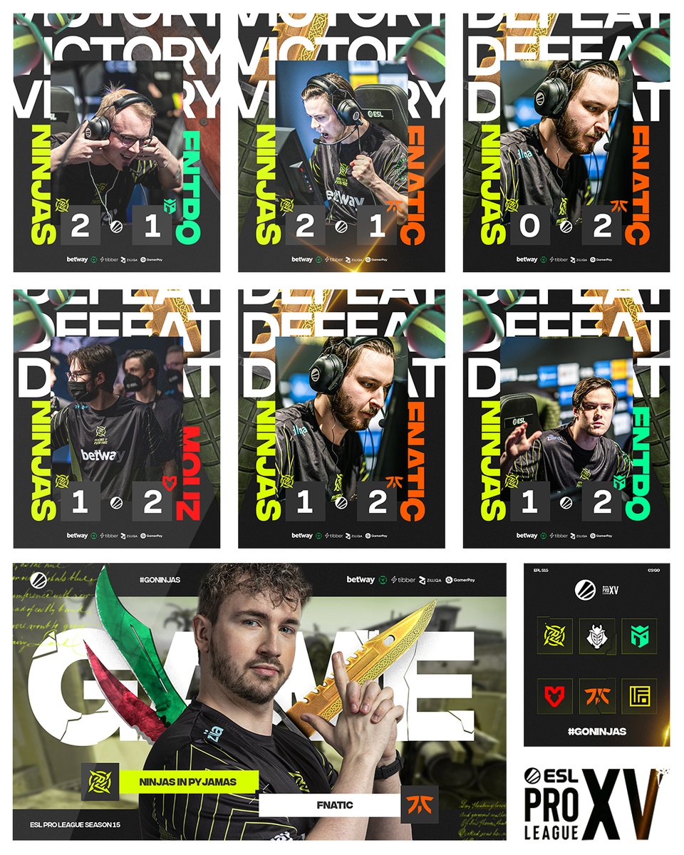 Back from vacay and feelin a lil rusty... but #ESLProLeague s15 Match coverage work🔥 // #GONINJAS 

🔗be.net/vxy for more