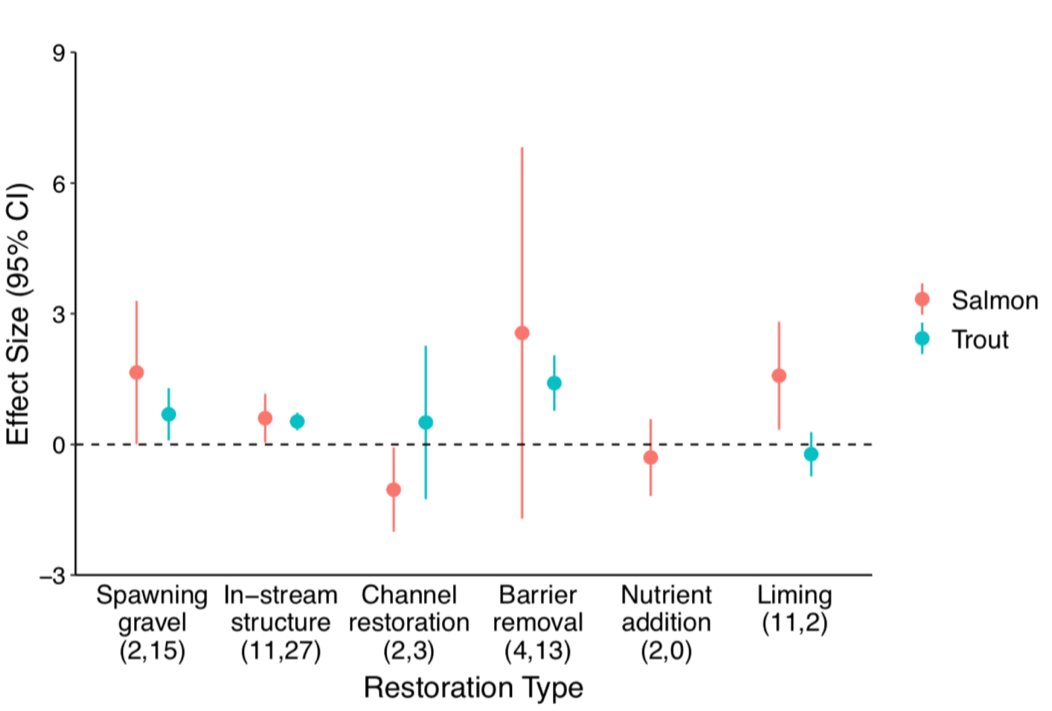 ProfJGrey's tweet photo. Stocking salmonids negates the beneficial effects of habitat improvements. On the @WildTroutTrust #WTTBlog, Lizzie Thomas @imperialcollege synthesises journal &amp; grey literature data incl our @YorkshireWater funded TROUT project
https://t.co/UMaWb6Jhj1

#MSc #ECR #SciComms https://t.co/eLK4m7M0Lg