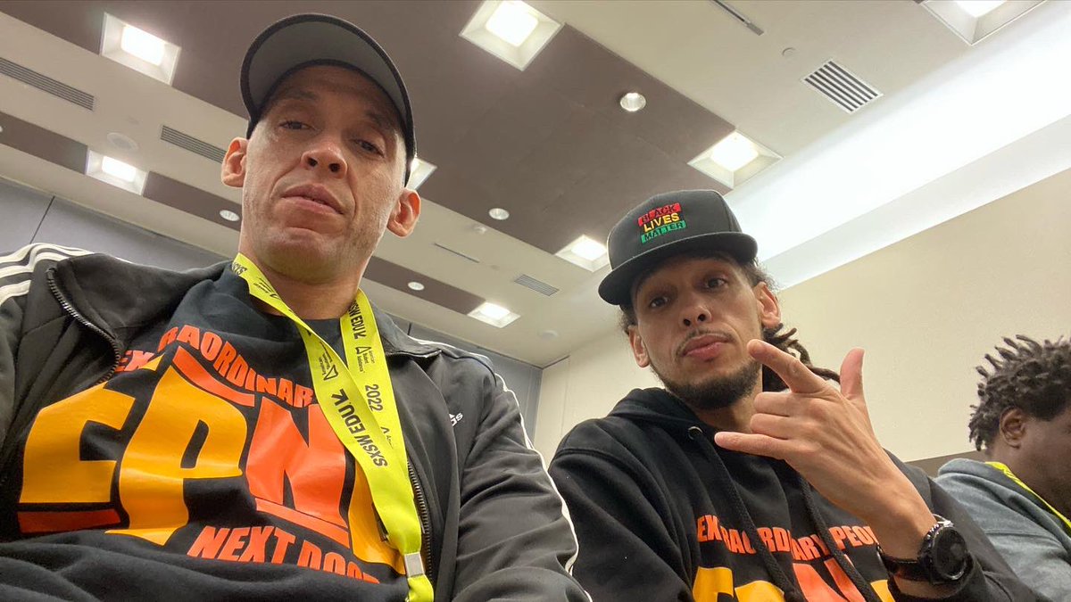 epndpodcast's tweet photo. Dope panel on using hip hop ๐ค to impact students! @amilcook @BootUpPGH @Wordsworth_eMC @tdj6899 @jrawls82 #sxswedu2022 #HipHopEd #BootUpPgh https://t.co/RO2cw0h58x