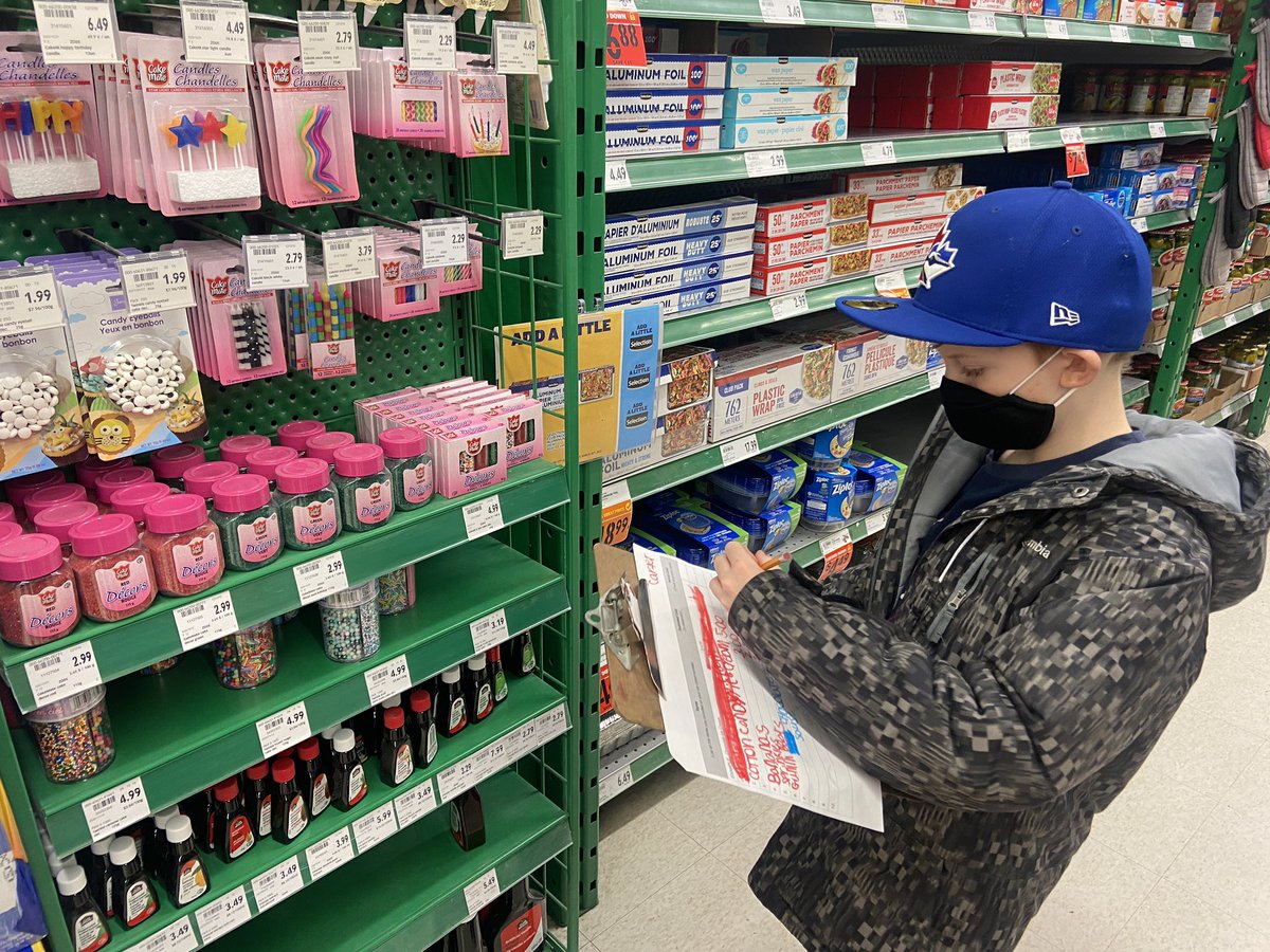 Moving our learning to the local <a href="/FoodBasicsCA/">Food Basics</a> as we planned out the costs of our Empower completion celebration this Friday! Ss compared no name vs brand name, prices per unit, and used mental math to estimate the costs while staying within budget <a href="/hillsideTwolves/">Hillside PS</a> <a href="/PeelSchools/">Peel District School Board</a>