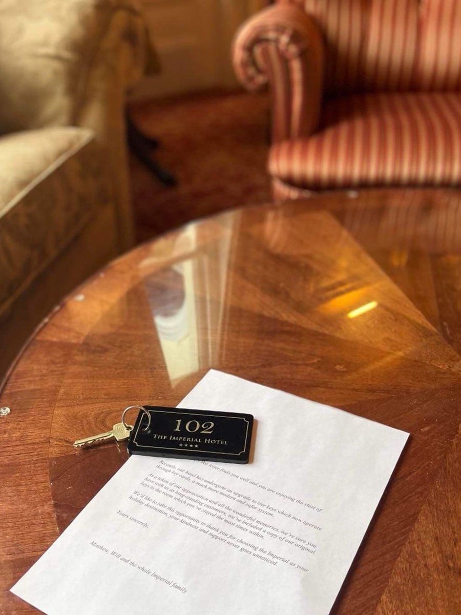 Unlocking years of memories🗝️

We've recently had our bedroom door locks upgraded, leaving us with many spare room keys. As a token of our appreciation, we have sent many of our guests the key to their favourite room as a keepsake &amp; reminder of their many experiences with us 🤍