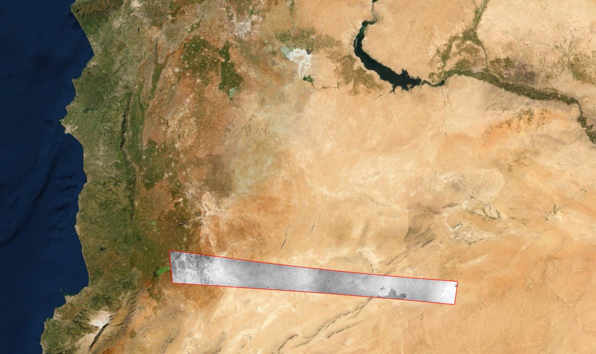 jasonalikur's tweet photo. Georeferencing a #KH9 #HEXAGON image of Palmyra Syria for a student. 8 May 1974. https://t.co/lvY1Xr3Ym8