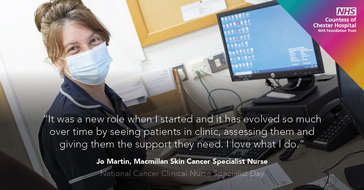 TheCountessNHS's tweet photo. Jo Martin, Macmillan Skin Cancer Specialist Nurse, has been a CNS for 13 years. #CNSDay #CNSDay2022

💬 “I think you need compassion, you need understanding and you need to put your patient first. You need to take their views into consideration with everything that you do.” https://t.co/GdEWvStxZj