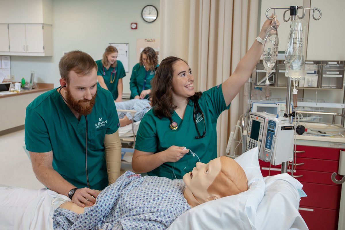 On April 9, when we open our doors for Preview Day! Explore the world of healthcare by participating in a simulation and get questions answered by staff and students! This free event begins at 10 am, with limited spots available. Register to attend at aultmancollege.edu/open-house
