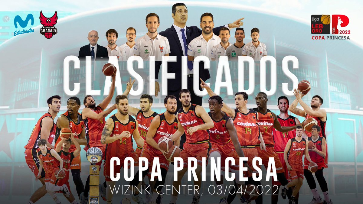 🙌👏 𝗖𝗟𝗔𝗦𝗜𝗙𝗜𝗖𝗔𝗗𝗢𝗦

🏆 Copa Princesa... ¡¡ALLÁ VAMOS!!

Premio al trabajo incansable de todo el EQUIPO y a una primera vuelta 🔝

🎟️ Entradas: bit.ly/3vV1jH8
ℹ️  Información: bit.ly/3ISQ3Pb