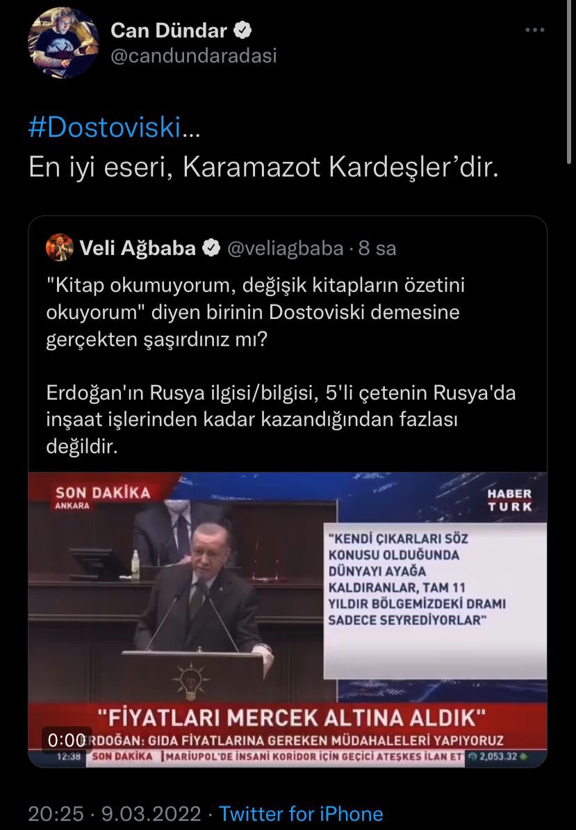 avhamzadag's tweet photo. Cumhurbaşkanımız sanata ve edebiyata dönük uygulamaların faşizm boyutuna geldiğini anlatıyor. 

Bazı aklıevvel mankurtlar da güya Cumhurbaşkanımızı tahkir etmeye çalışıyor. 

Bu siyasal ve kültürel ezikleri milletimizin takdirine bırakıyorum. https://t.co/B3U8EbOcQ7