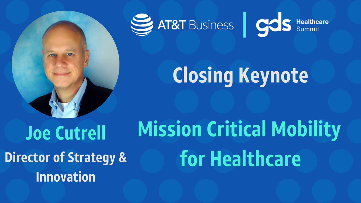 JoeCutrell's tweet photo. In a future where everything is connected, a secure wireless infrastructure will help drive improved health and better access to healthcare. I'll talk about Mission Critical Mobility for Healthcare on March 22, more info at: https://t.co/GwA6b25PGa https://t.co/VSGjao4IJR